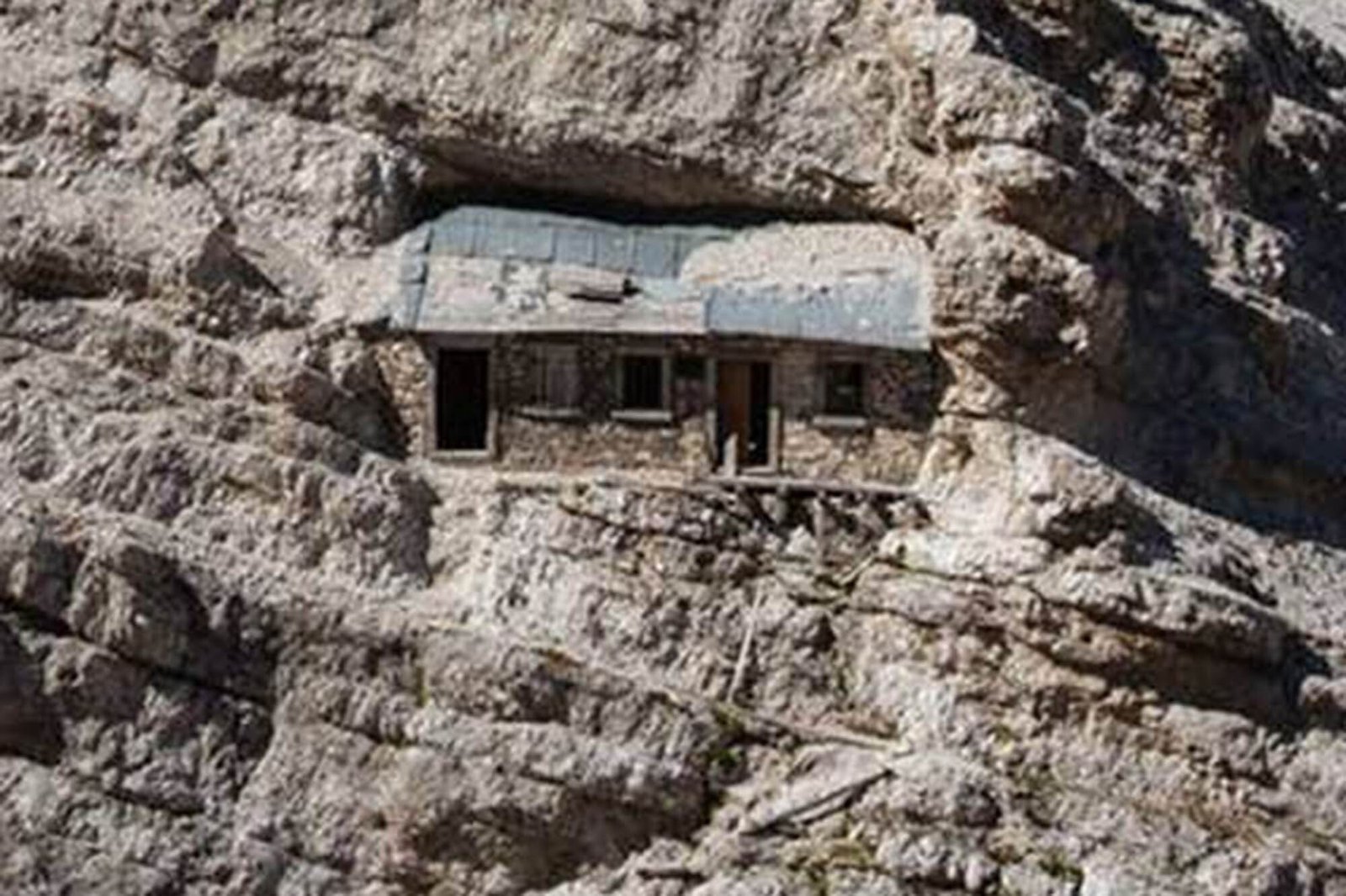 World's loneliest house built into side of remote mountain range has been empty for 100 years